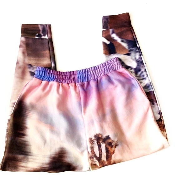 Baja East Revolve Wild Horses Joshua Tree Jogger Sweatpants New 1 Womens Medium - Picture 10 of 11